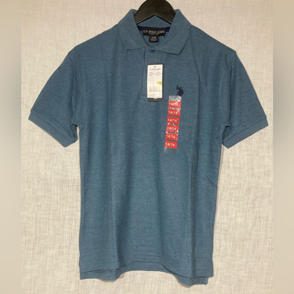 NWT US Polo Association Kids Blue Polo Shirt